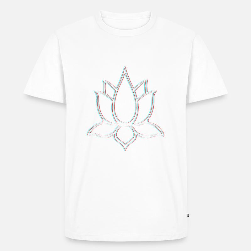 3D Lotus - Männer Premium Bio T-Shirt - undefined