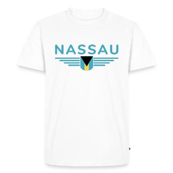 Nassau Bahamas: Tropical T-Shirt - T-shirt Premium bio Homme - blanc - Devant - Nico (187cm)