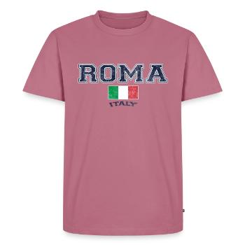 Rome, Italy, I love Rome, Holiday, City - Men's Premium Organic T-Shirt - mauve - Front - Nico (187cm)