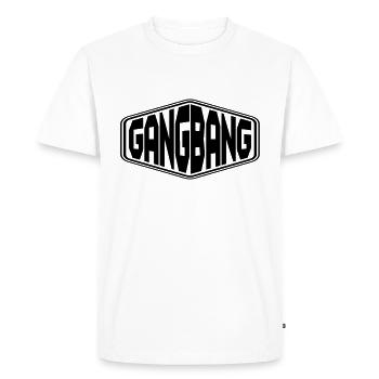 Gangbang GANGBANG gangbang - T-shirt Premium bio Homme - blanc - Devant - Nico (187cm)