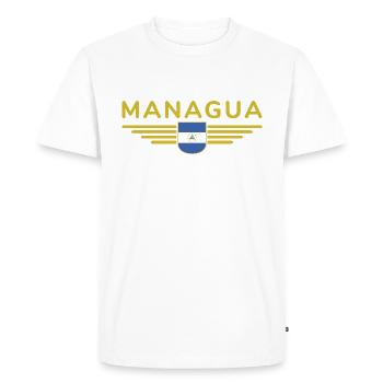 Nicaragua Managua T-Shirt Design - T-shirt Premium bio Homme - blanc - Devant - Nico (187cm)