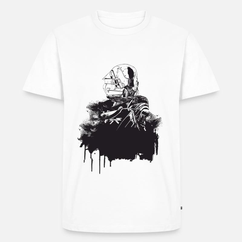 Titan Schicksal - Männer Premium Bio T-Shirt - Weiß