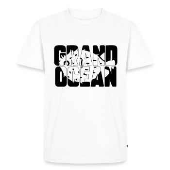 Great Ocean - Men's Premium Organic T-Shirt - white - Front - Nico (187cm)