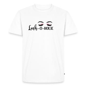 Lash-O-Holic Lash Tech Lash Stylist Makeup Artist - Men's Premium Organic T-Shirt - white - Front - Nico (187cm)