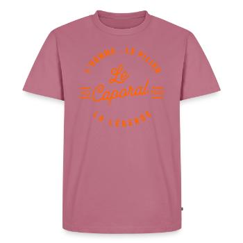The Corporal - The O Pillar - Men's Premium Organic T-Shirt - mauve - Front - Nico (187cm)