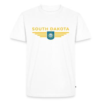T-shirt de fan du Dakota du Sud – Pour les vrais fans ! - T-shirt Premium bio Homme - blanc - Devant - Nico (187cm)