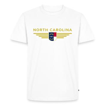 T-shirt de fan de Caroline du Nord – Élégant et unique - T-shirt Premium bio Homme - blanc - Devant - Nico (187cm)