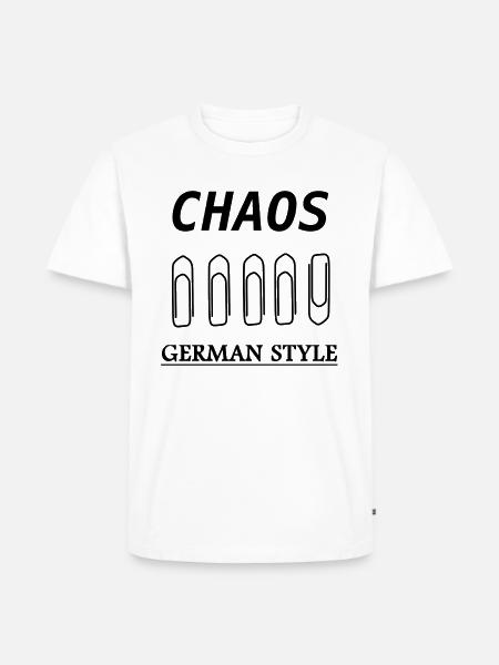 Chaos à l'allemande - T-shirt Premium bio Homme - blanc