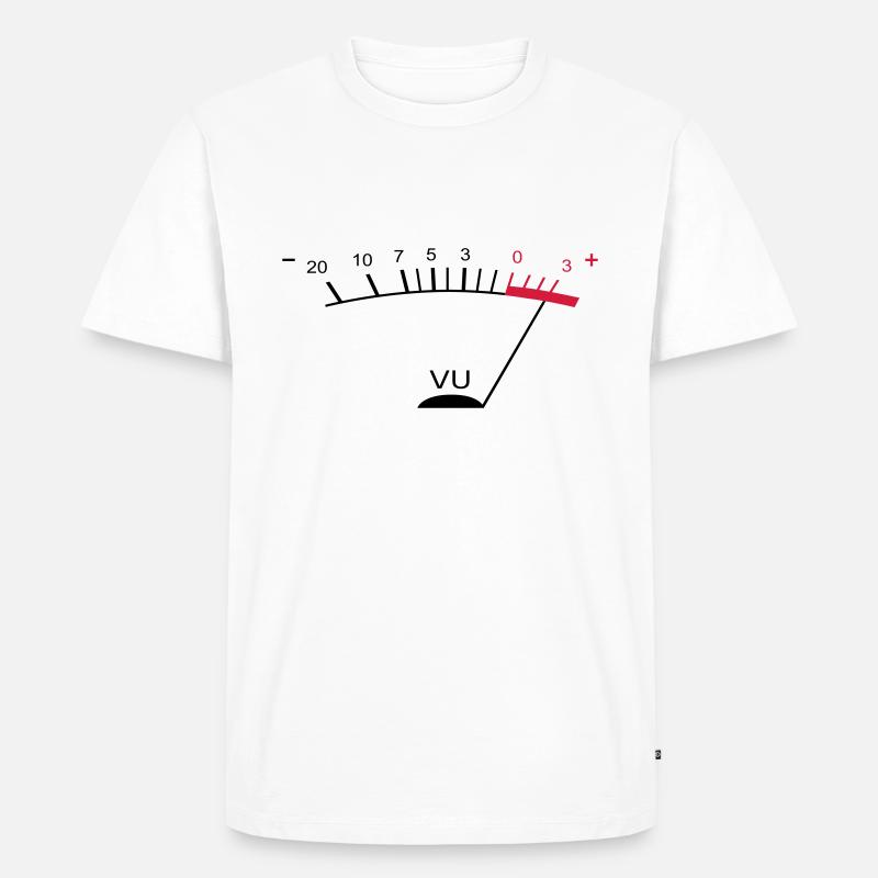 vu meter ii DE - Männer Premium Bio T-Shirt - Weiß