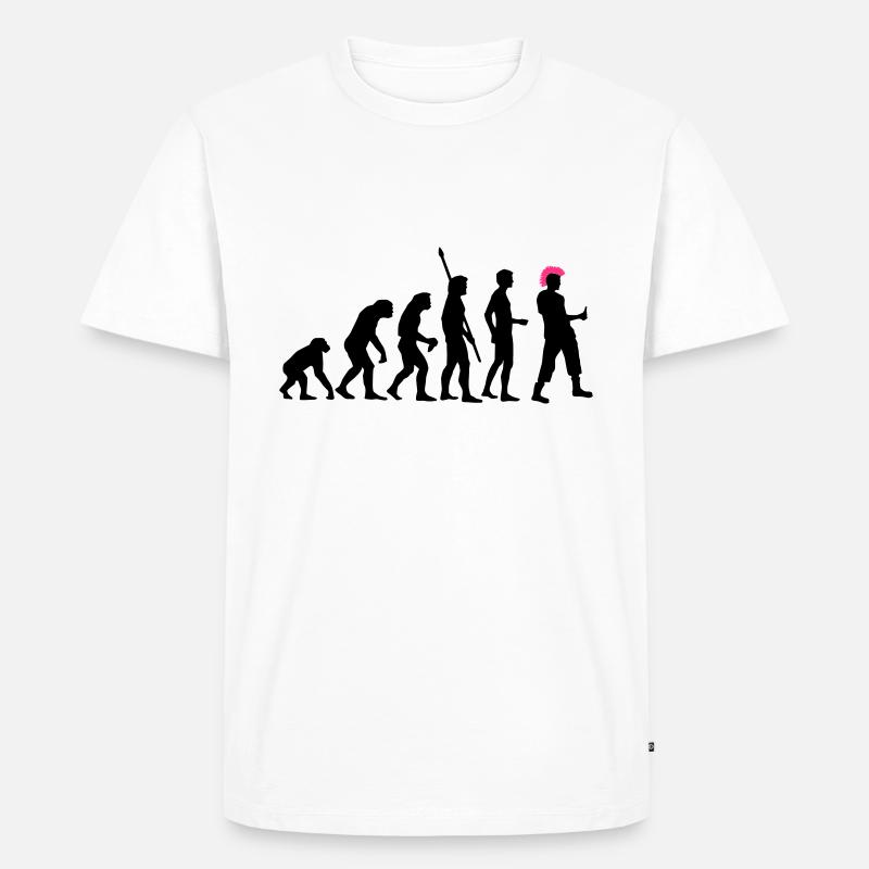 evolution_punk_2c - T-shirt Premium bio Homme - blanc