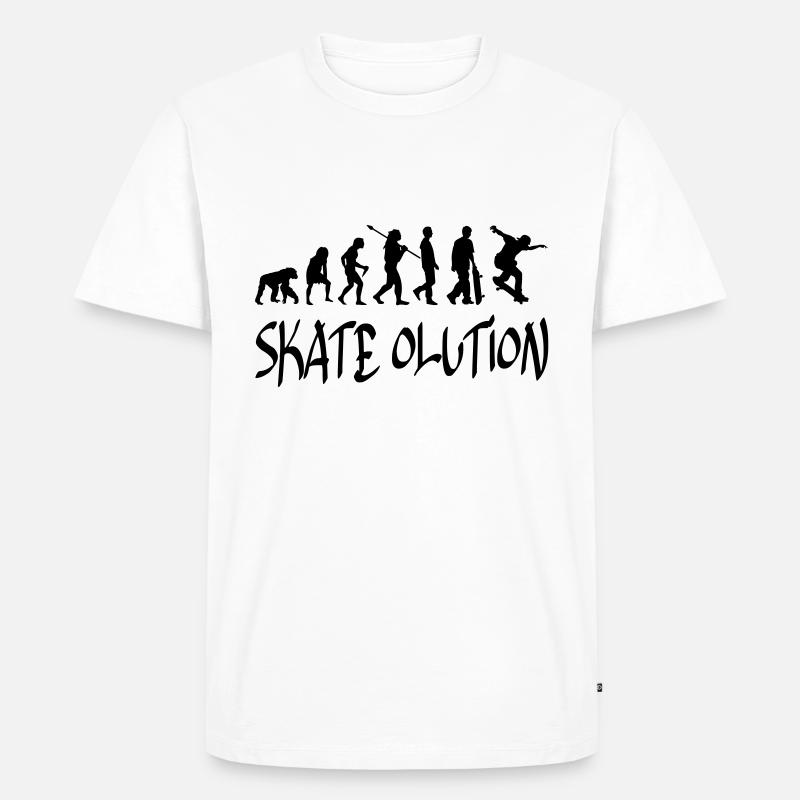 OLUTION DE PATIN - T-shirt Premium bio Homme - blanc