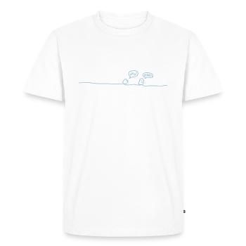 lui-même un signal sonore - T-shirt Premium bio Homme - blanc - Devant - Nico (187cm)