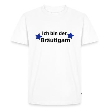 Je suis marié - T-shirt Premium bio Homme - blanc - Devant - Nico (187cm)