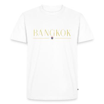 Bangkok Fan Outfit T Shirt Design - T-shirt Premium bio Homme - blanc - Devant - Nico (187cm)