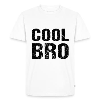 Frère Cool - T-shirt Premium bio Homme - blanc - Devant - Nico (187cm)