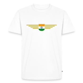I Love India, Outfit T-Shirt Design Gift - Men's Premium Organic T-Shirt - white - Front - Nico (187cm)