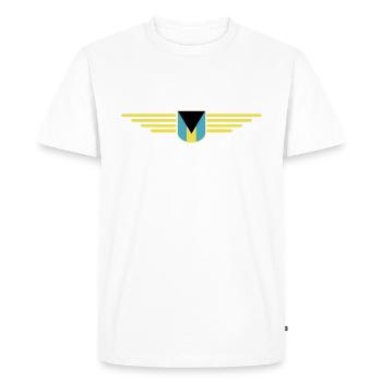 Fans des Bahamas : Design tropical - T-shirt Premium bio Homme - blanc - Devant - Nico (187cm)