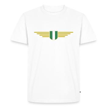 Nigeria Design – Montrez votre amour pour le pays - T-shirt Premium bio Homme - blanc - Devant - Nico (187cm)
