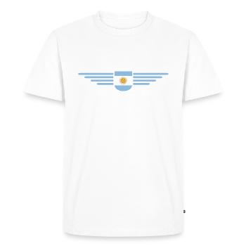 Argentine Tenue Vêtements T-Shirt Design - T-shirt Premium bio Homme - blanc - Devant - Nico (187cm)