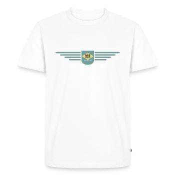 Delaware Fan T-Shirt – Coast & Charm - T-shirt Premium bio Homme - blanc - Devant - Nico (187cm)