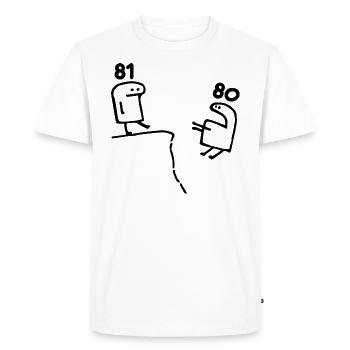 81 Years Old - 81st Birthday Fun Gift 81 Years - Men's Premium Organic T-Shirt - white - Front - Nico (187cm)
