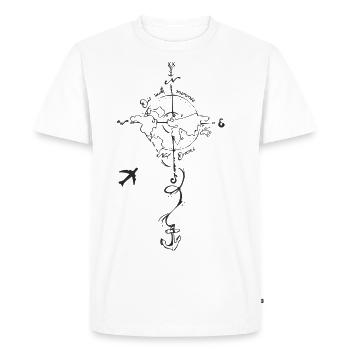 dreams - Men's Premium Organic T-Shirt - white - Front - Nico (187cm)