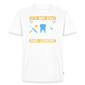 Cadeau pour dentiste Dentiste Dentist - T-shirt Premium bio Homme - blanc - Devant - Nico (187cm)