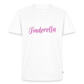 Tinderella - Men's Premium Organic T-Shirt - white - Front - Nico (187cm)