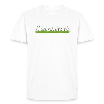 Greenkeeper Golfwart Wart golf - T-shirt Premium bio Homme - blanc - Devant - Nico (187cm)