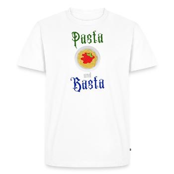 Pasta and Basta Italian Pasta (Gift) - Men's Premium Organic T-Shirt - white - Front - Nico (187cm)