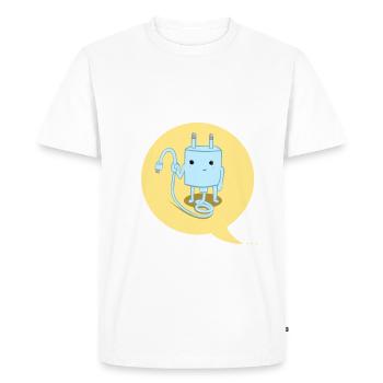 No energy - Men's Premium Organic T-Shirt - white - Front - Nico (187cm)