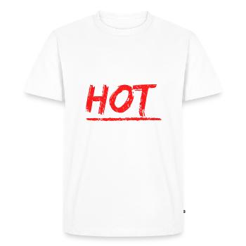 Polska Polish Super tenue polonaise chaude - T-shirt Premium bio Homme - blanc - Devant - Nico (187cm)
