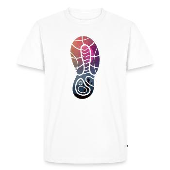 Running jogging running running fitness fitness - T-shirt Premium bio Homme - blanc - Devant - Nico (187cm)