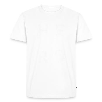 HERO - Men's Premium Organic T-Shirt - white - Front - Nico (187cm)