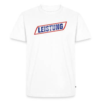 Du bist nicht du wenn du sparsam fährst - Männer Premium Bio T-Shirt - Weiß - Vorne - Nico (187cm)