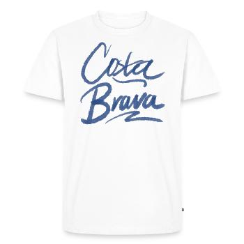 Costa Brava - T-shirt Premium bio Homme - blanc - Devant - Nico (187cm)