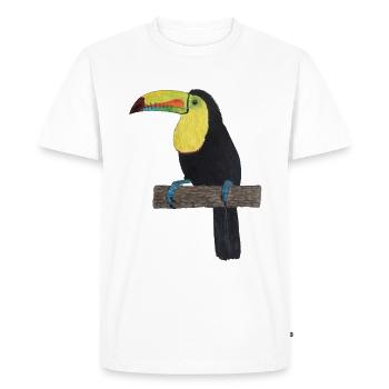 Forêt tropicale de Toucan Jungle - T-shirt Premium bio Homme - blanc - Devant - Nico (187cm)