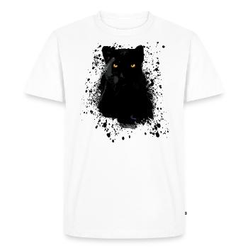 black panther,panther,cat,emo,punk,graffiti - Men's Premium Organic T-Shirt - white - Front - Nico (187cm)