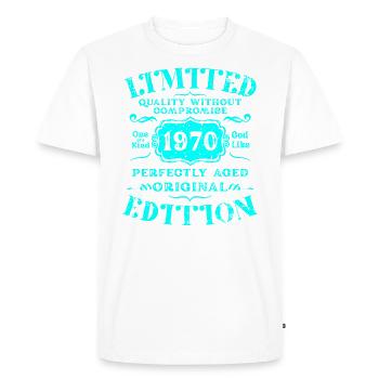 Birthday 1970 Limited Edition Gift Used Cool - Men's Premium Organic T-Shirt - white - Front - Nico (187cm)