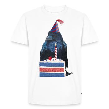 Birthday Party Raven Crow - Men's Premium Organic T-Shirt - white - Front - Nico (187cm)