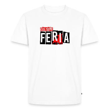 Culture Feria - T-shirt Premium bio Homme - blanc - Devant - Nico (187cm)