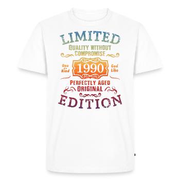 Birthday 1990 Limited Edition Gift Used Cool - Men's Premium Organic T-Shirt - white - Front - Nico (187cm)