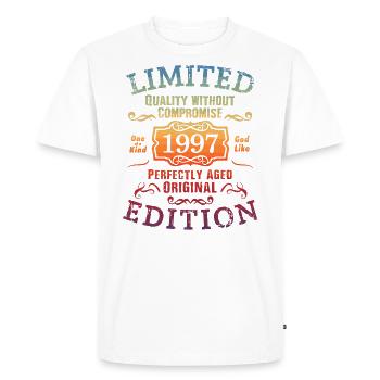 Birthday 1997 Limited Edition Gift Used Cool - Men's Premium Organic T-Shirt - white - Front - Nico (187cm)