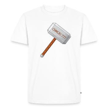 Linux Admin Chmod - Men's Premium Organic T-Shirt - white - Front - Nico (187cm)