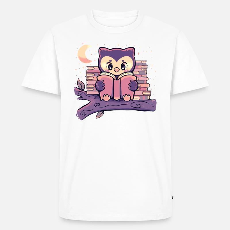 Lesung der Eulennacht - Männer Premium Bio T-Shirt - undefined
