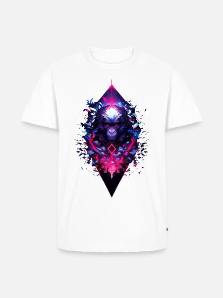 mera street art monkey eleven - Männer Premium Bio T-Shirt - Weiß
