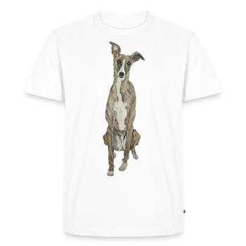 Greyhound Greyhound Dog Love Dog Sport Doglove - Men's Premium Organic T-Shirt - white - Front - Nico (187cm)