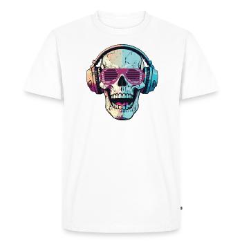 SKULL BEATS - T-shirt Premium bio Homme - blanc - Devant - Nico (187cm)