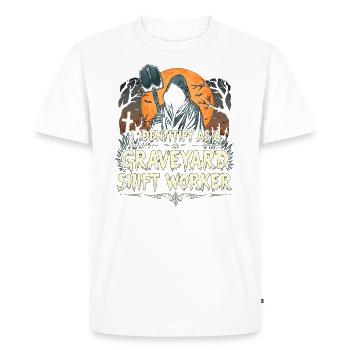 I Identify As A Graveyard Shift Worker - Men's Premium Organic T-Shirt - white - Front - Nico (187cm)