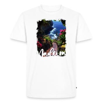 Île de Madère Portugal Vacances Visites Souvenirs - T-shirt Premium bio Homme - blanc - Devant - Nico (187cm)
